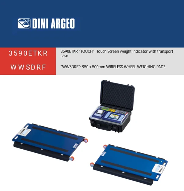 Timbangan Sumbu Portabel Nirkabel 15 Ton × 2 Pad